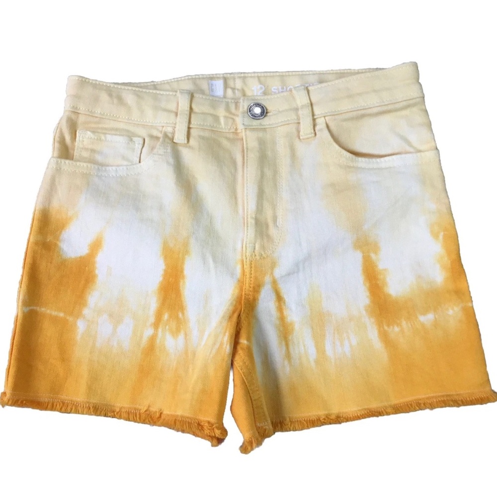 GAP Kids Girls size 12 HIGH RISE SHORTIE JEAN SHORTS